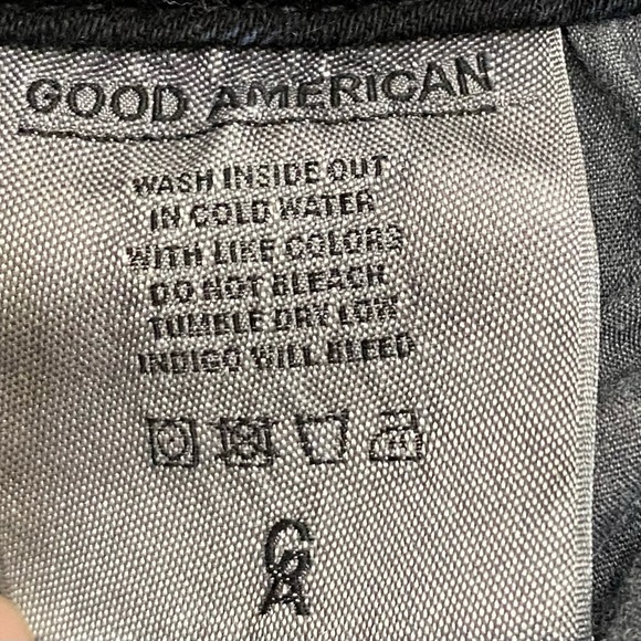 Good American Good Legs Blue/Black High Rise Skinny Distressed Jeans Size 2/26 - Picture 15 of 15